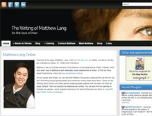 Tablet Screenshot of matthew-lang.com